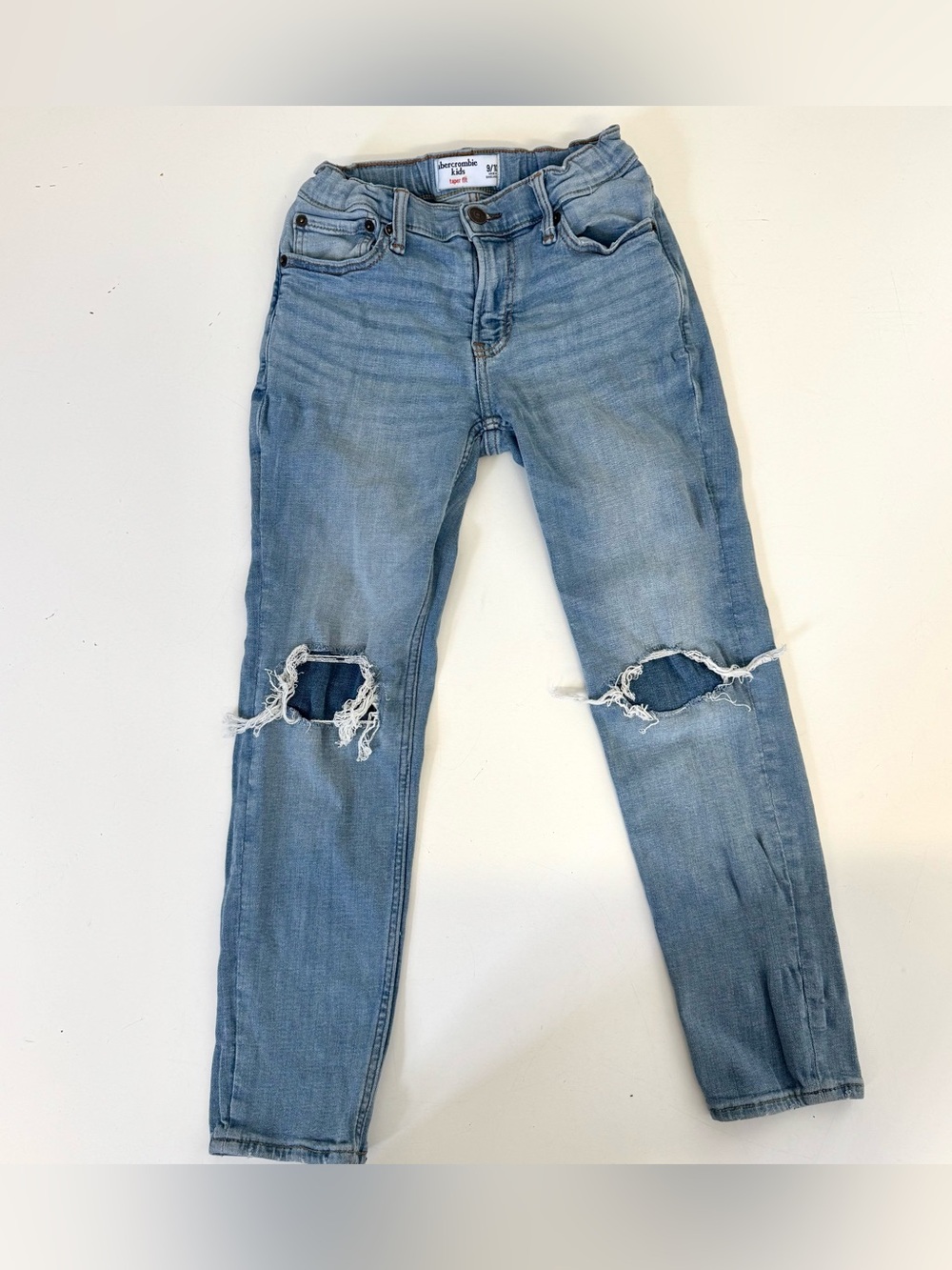 Abercrombie Kids Girls Easy Fit Taper Denim Jeans Pants - Sz 9/10